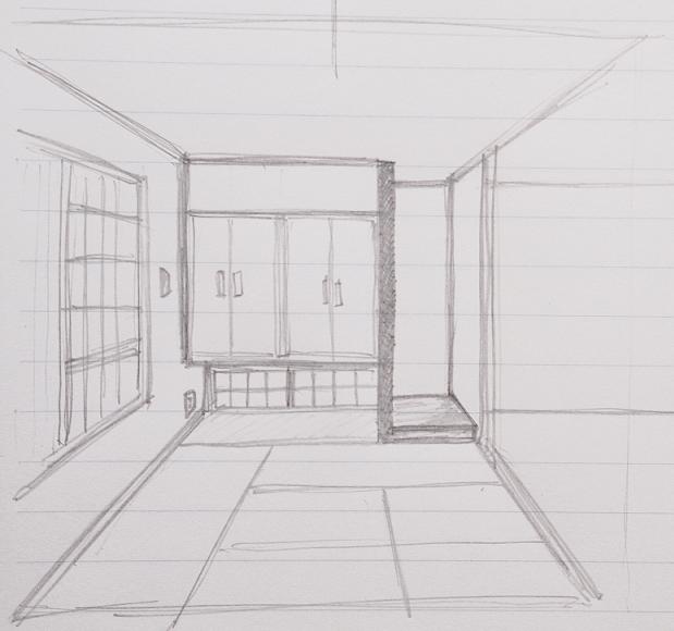 間取りを決める時には 一点透視図法で空間を描けるようにしておくと良い 岡山で注文住宅を建てるなら 岡山住宅総合館